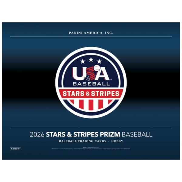 resizing_for_shopify_-_2026-03-12T125811.674.png 2026 Panini USA Stars & Stripes Prizm Baseball Hobby Box