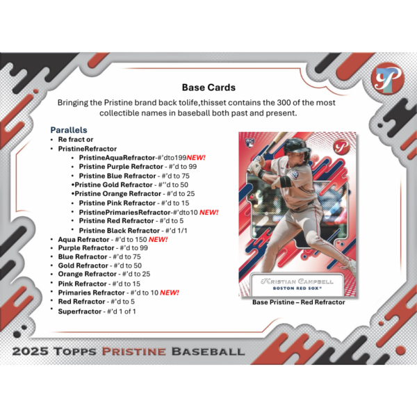 resizing_for_shopify_17_d2e407c0-cd17-491f-81ec-5475a915f616-1.png 2025 Topps Pristine Baseball Hobby Box