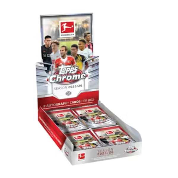 resizingforshopify-2026-03-12T122302.893.png 2025/26 Topps Chrome Bundesliga Soccer Hobby Box