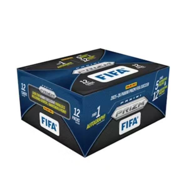 resizingforshopify-2026-03-12T123415.325.png 2025/26 Panini Prizm FIFA Soccer Hobby 12 Box Case