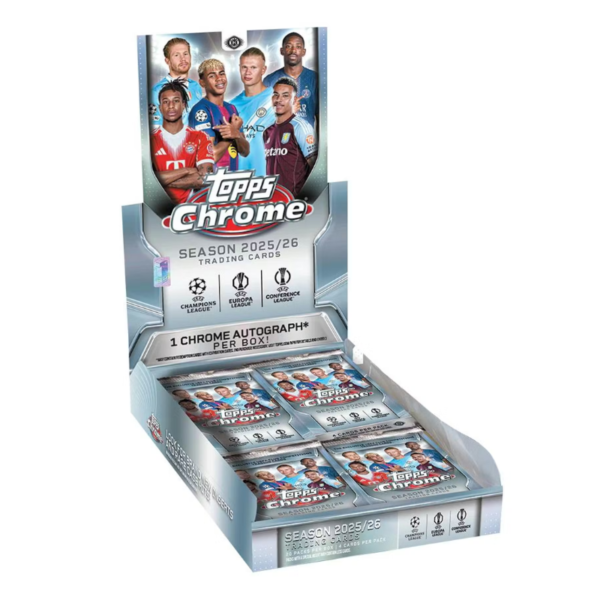 resizingforshopify-2026-05-04T133208.739.png 2025/26 Topps Chrome UEFA Club Competitions Soccer Hobby Box