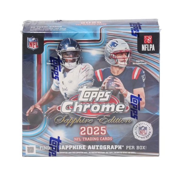 resizingforshopify-2026-06-04T145123.730.png 2025 Topps Chrome Football Sapphire Edition 10 Box Case