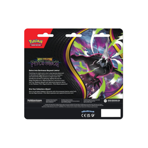 tripack2-1 Mega Evolution—Pitch Black 3-Pack Blister (Pre-Order)
